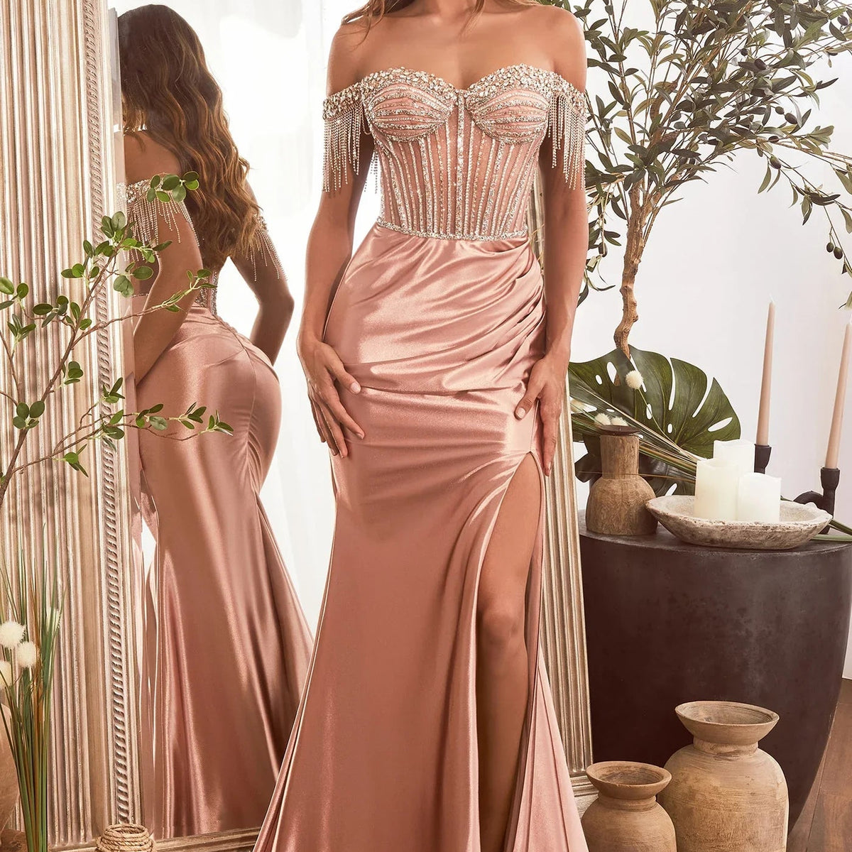 rose gold bridesmaid dress australia Bliss - Rose Gold Bridesmaid Dress main image 1
