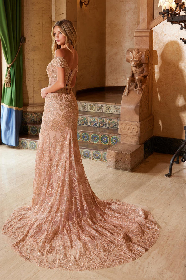 SABINA Embellished Beaded Tulle Mermaid Prom Formal Dress