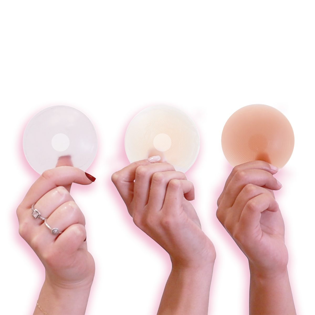 Reusable Silicone Nipple Covers: Seamless, Hypoallergenic Protection - Light Shade