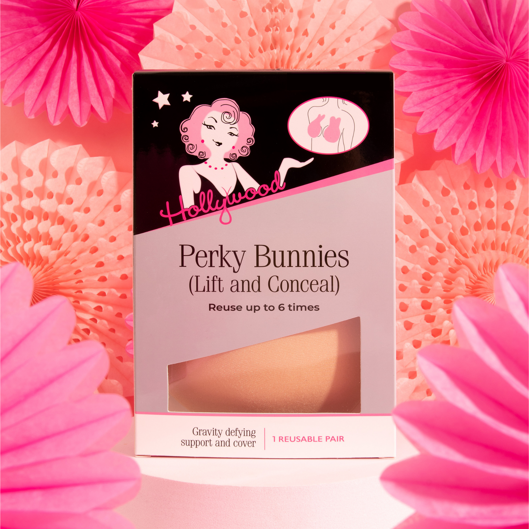 Hollywood Fashion Secrets Perky Bunnies – Lift & Conceal Adhesive Bra Cups