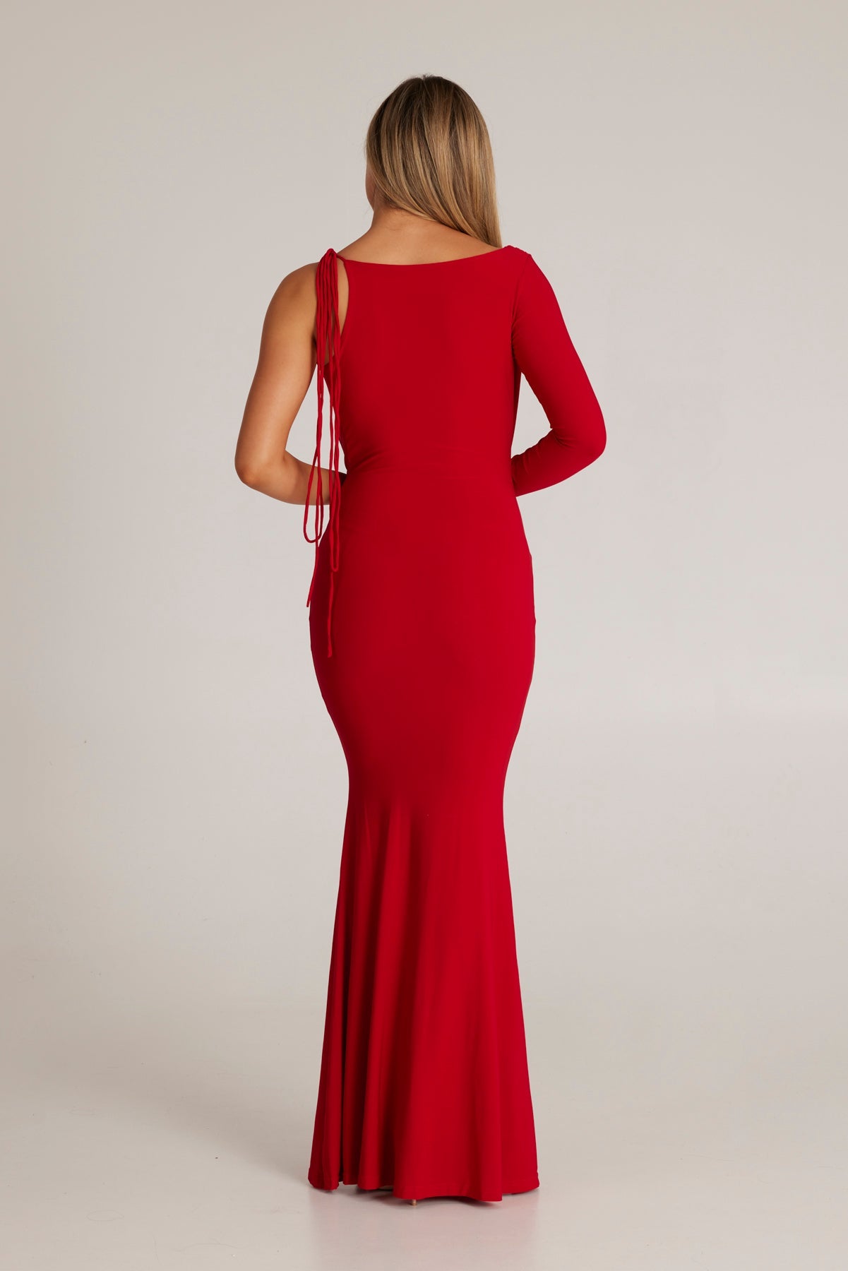 MÉLANI The Label EMILIA Red Reversible One Sleeve Dress