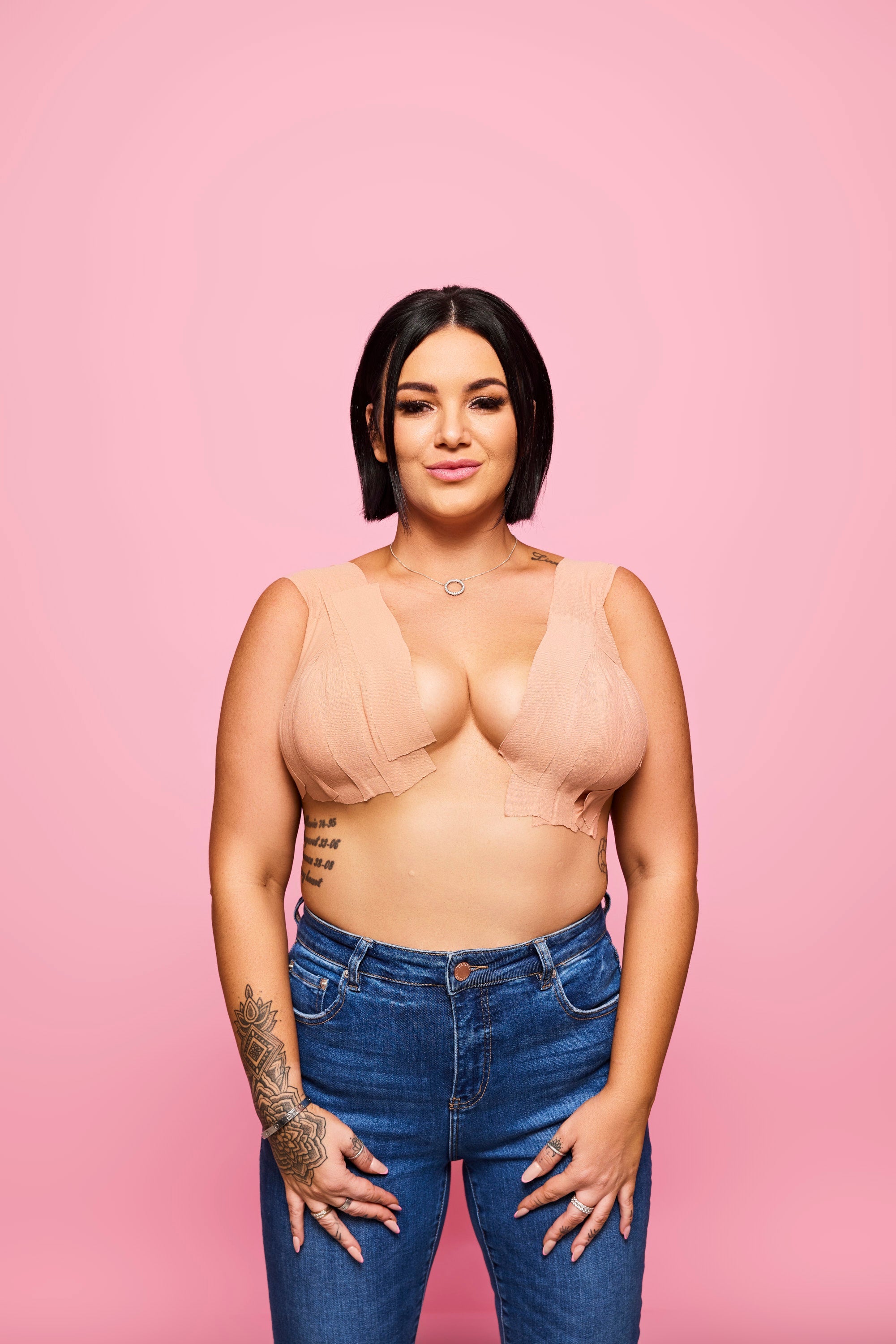 Booby Tape Nude Invisible Breast Lift Adhesive for Strapless Backless Outfits