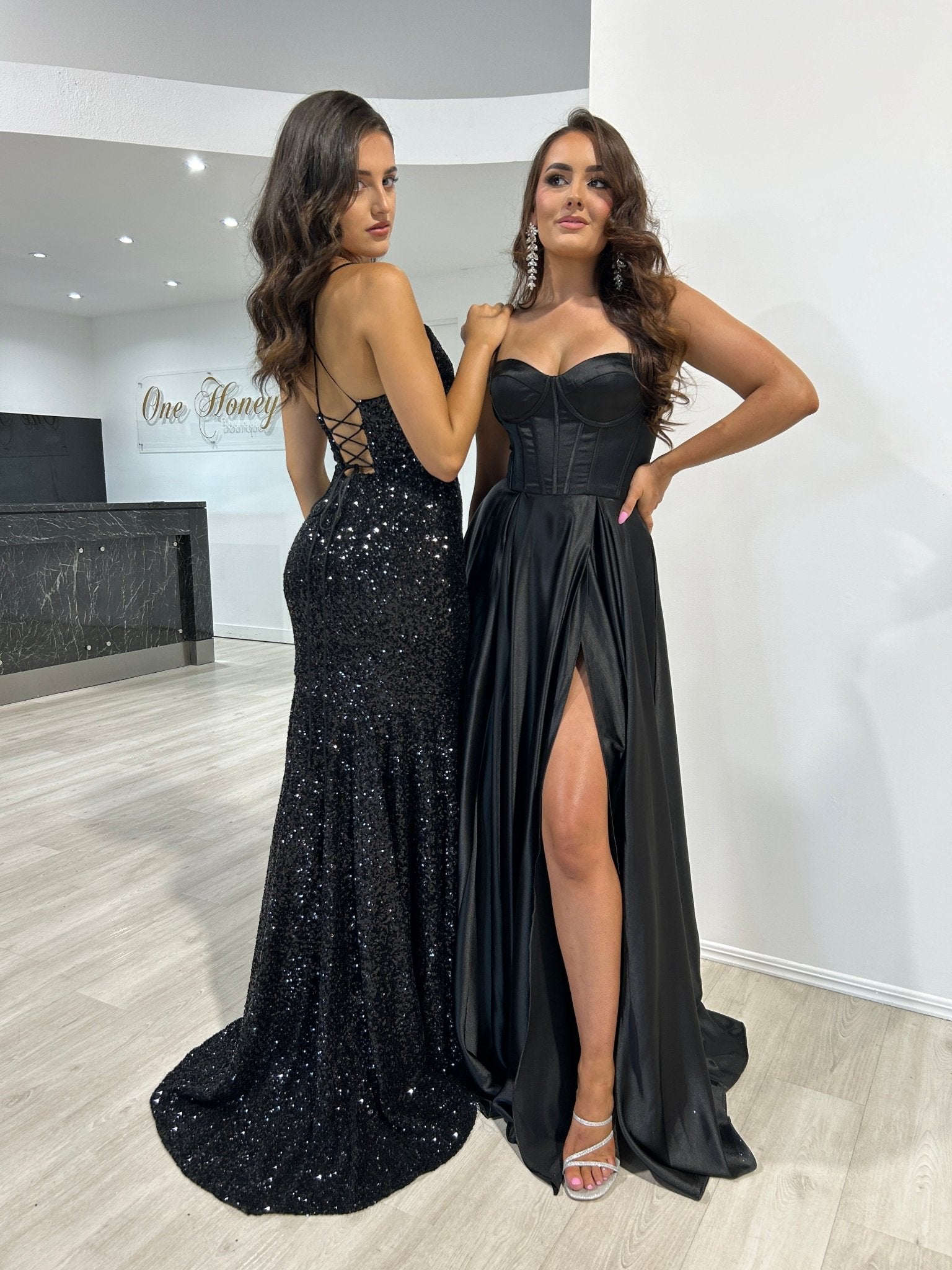 NORMA Sequin Hidden Corset Mermaid Prom & Formal Dress in Australia | One Honey Boutique