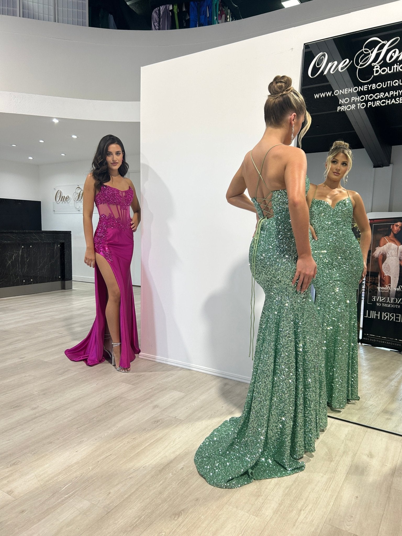 NORMA Sequin Hidden Corset Mermaid Prom & Formal Dress in Australia | One Honey Boutique