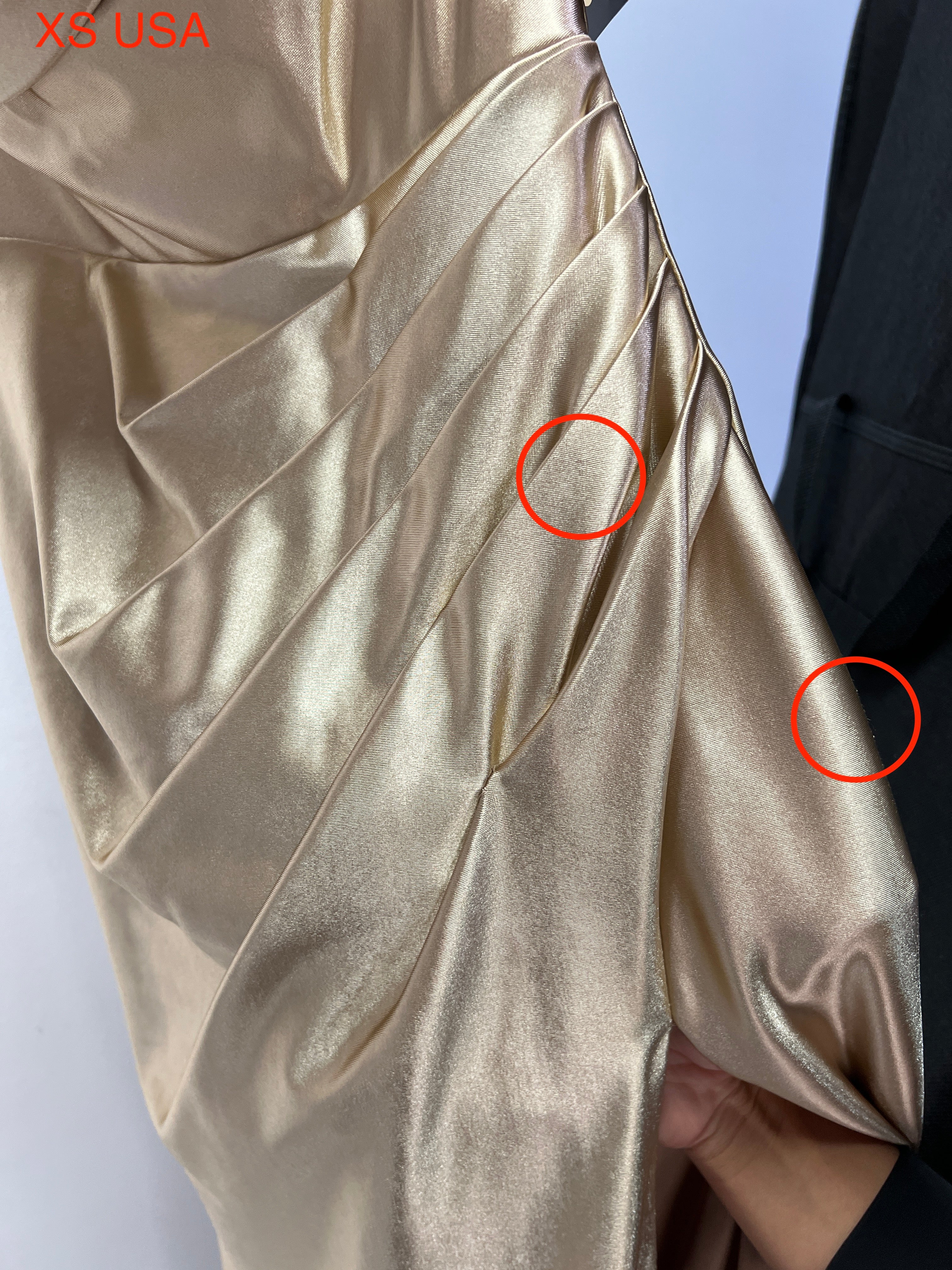 Honey Couture SHARYN Gold Silky Corset Bustier Strapless Mermaid Formal Dress (RED TAG FINAL SALE)