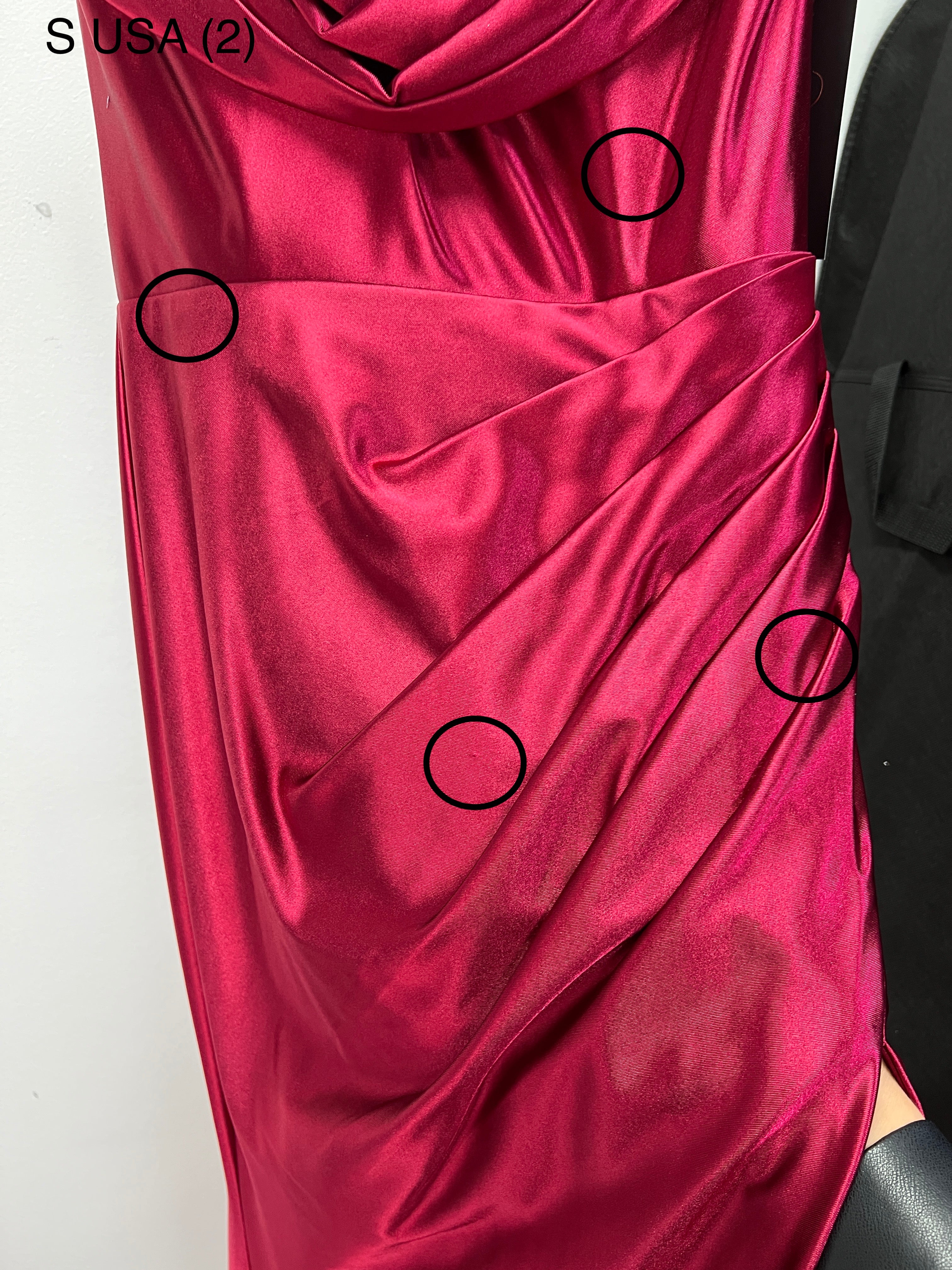 Honey Couture SHARYN Bugundy Silky Corset Bustier Strapless Mermaid Formal Dress (RED TAG FINAL SALE)
