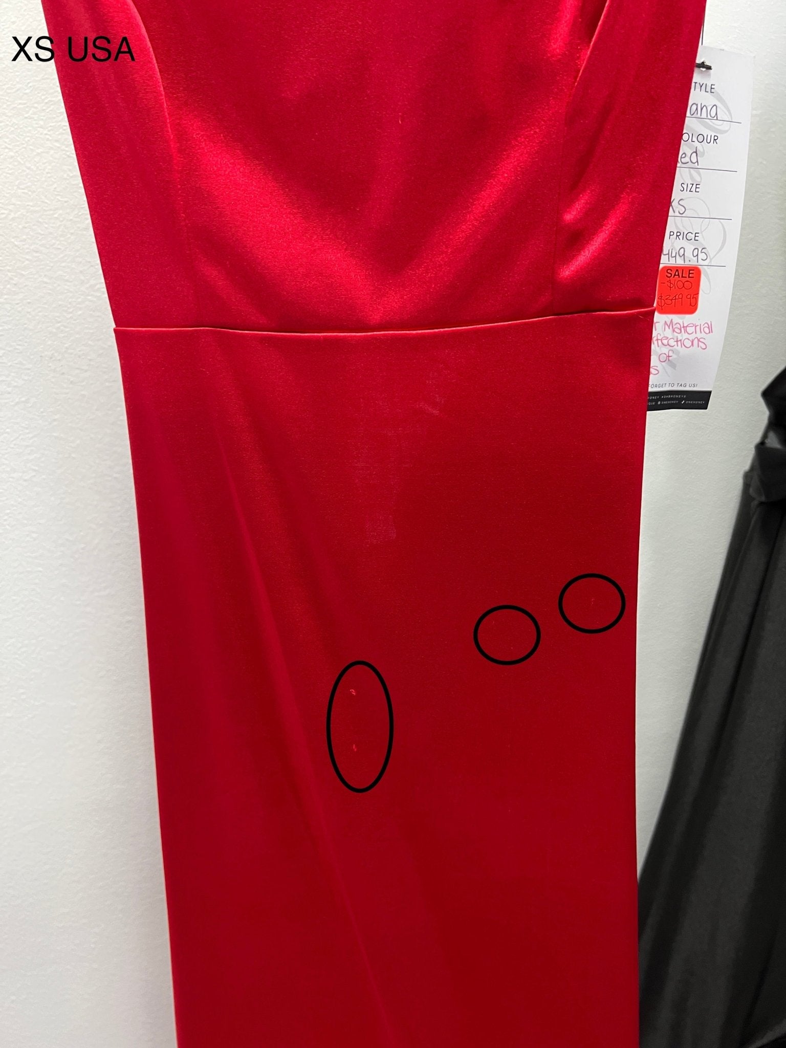 Honey Couture DANA Red Bum Ruching Cut Out Back Formal Dress (RED TAG FINAL SALE) in Australia | One Honey Boutique