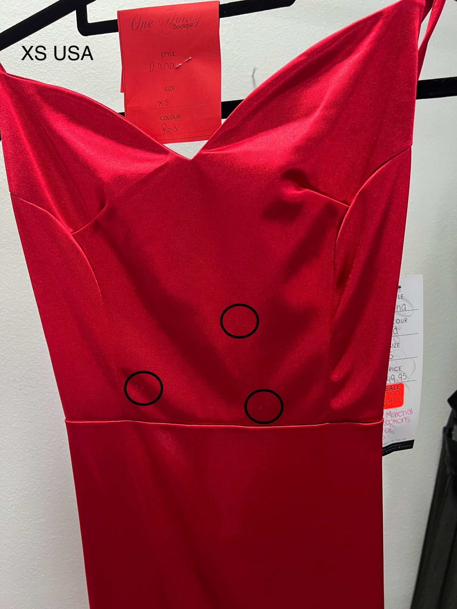 Honey Couture DANA Red Bum Ruching Cut Out Back Formal Dress (RED TAG FINAL SALE) in Australia | One Honey Boutique