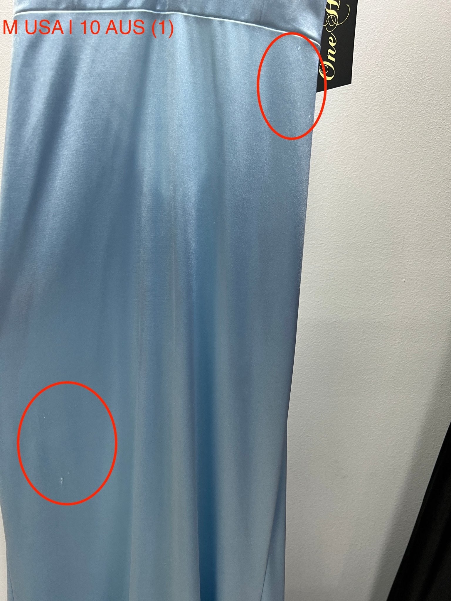 Honey Couture IMOGEN Baby Blue Low Back Mermaid Formal Dress (RED TAG FINAL SALE) in Australia | One Honey Boutique