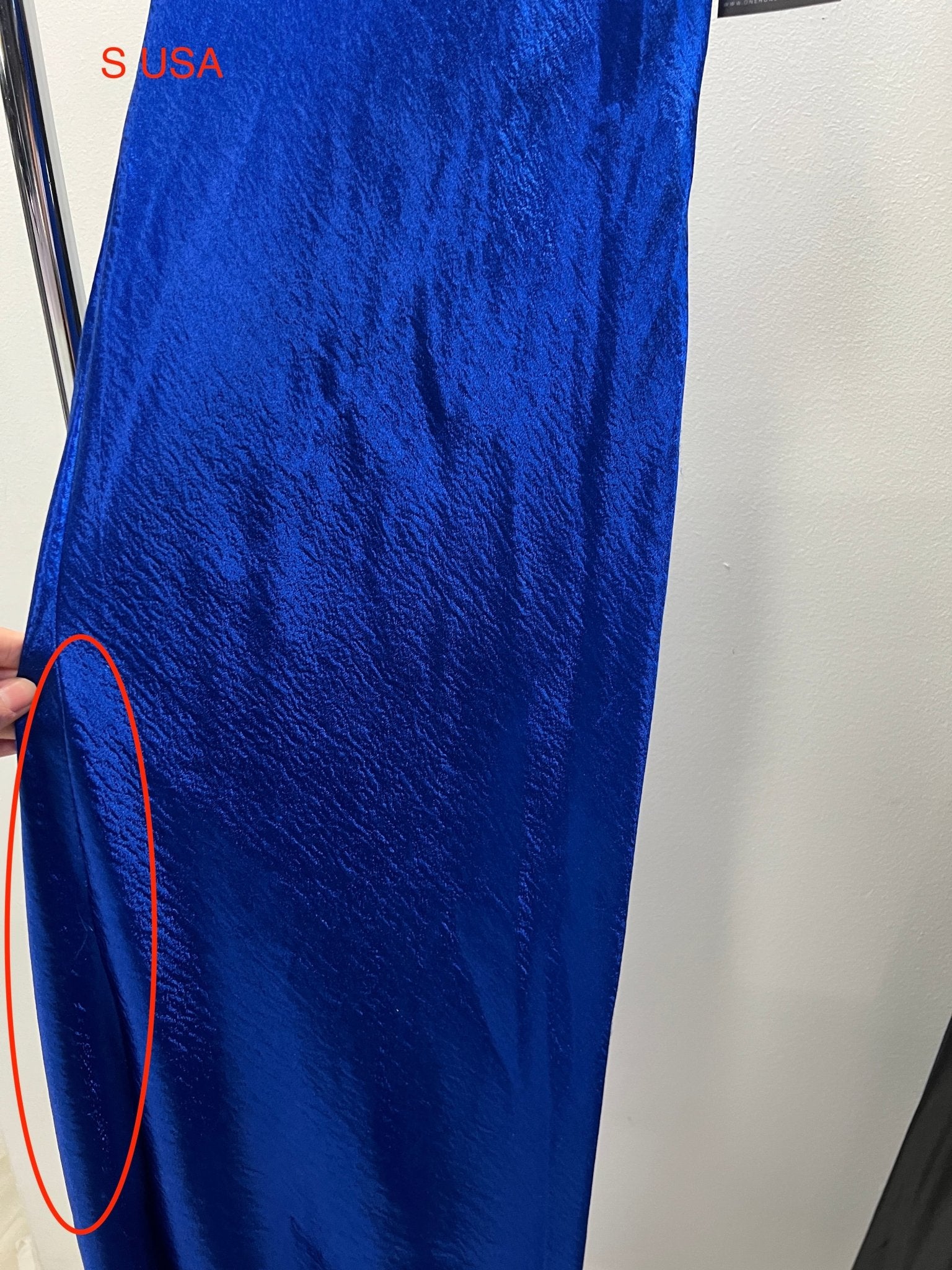 Honey Couture EVELYN Blue Silky Slip Formal Dress (RED TAG FINAL SALE) in Australia | One Honey Boutique