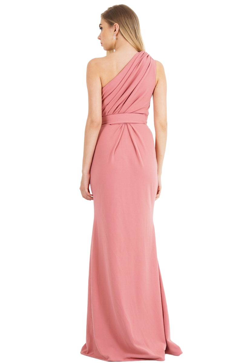 Pia Gladys Perey LANA Silk Jersey Asymmetric One Shoulder Mermaid Bridesmaid Dress