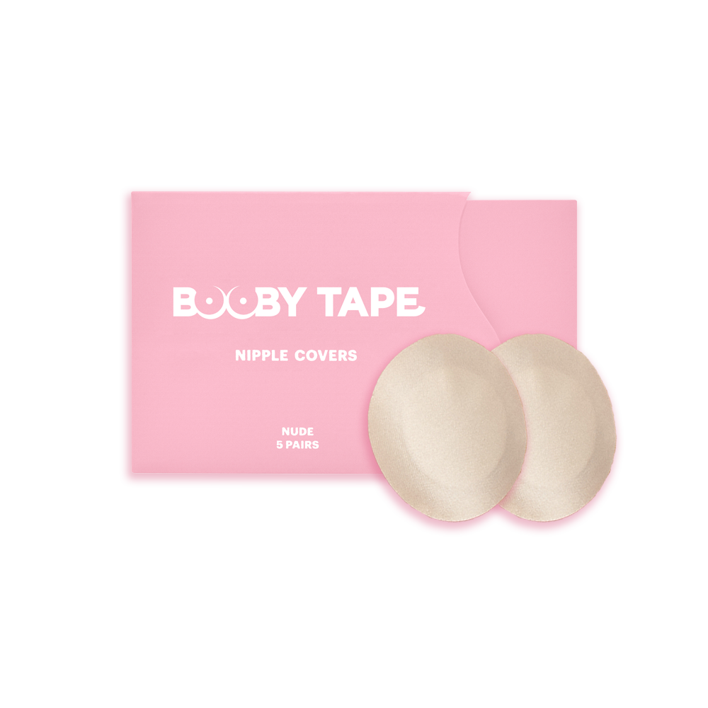 Booby Tape Reusable Hypoallergenic Breast Nipple Covers 5cm Diameter 5 Pairs