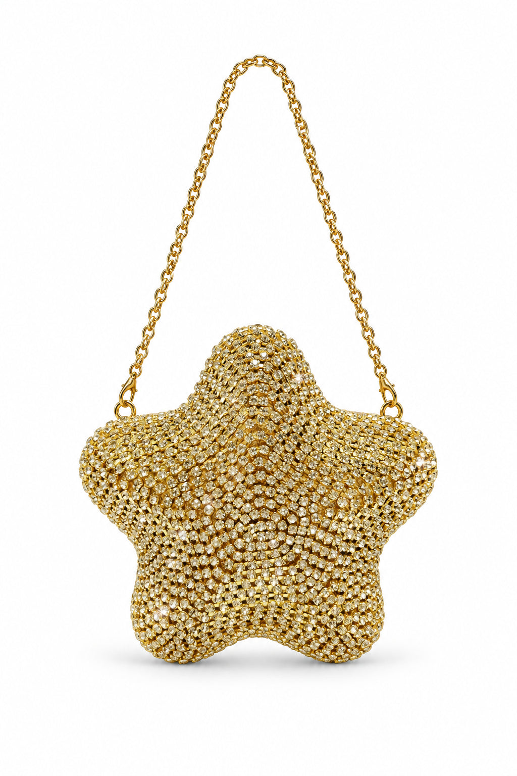 STELLA Crystal Star Rhinestone Evening Clutch Bag