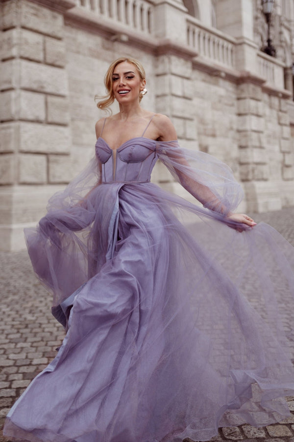 Tina Holly Couture TK130 Long Sleeve Ball Gown Formal Dress