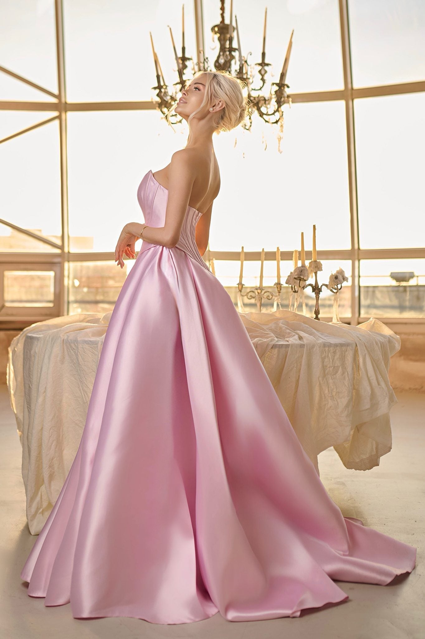 TINA HOLLY TK804 LUNARA Mikado A-Line Formal Dress