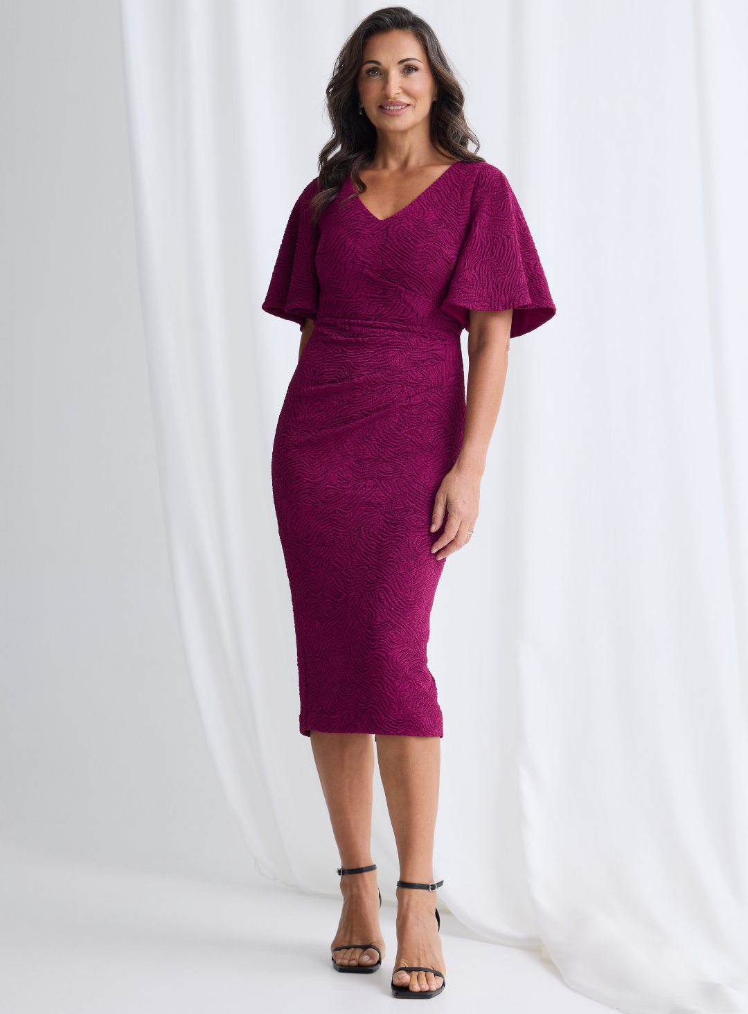 Trellis Lane CATHERINE Couture Hand-Beaded Sheath Evening Gown Formal Dress