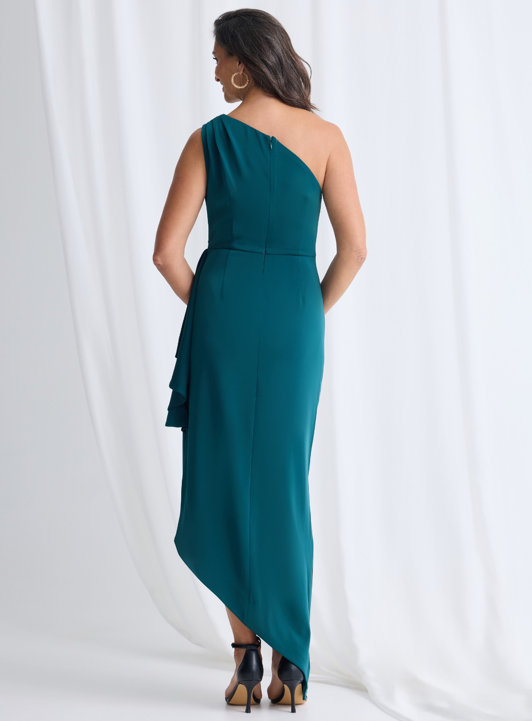 Trellis Lane CHARLIE One-Shoulder Asymmetrical Evening Dress