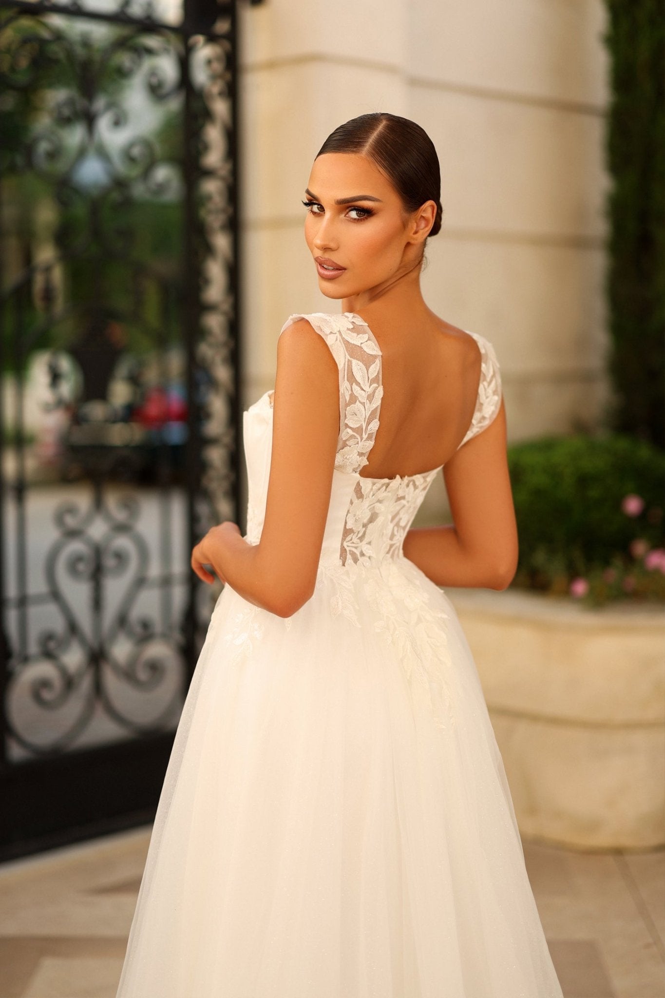 Tina Holly Couture Bridal TW903 SABRINA Lace Tulle Wedding Dress in Australia | One Honey Boutique