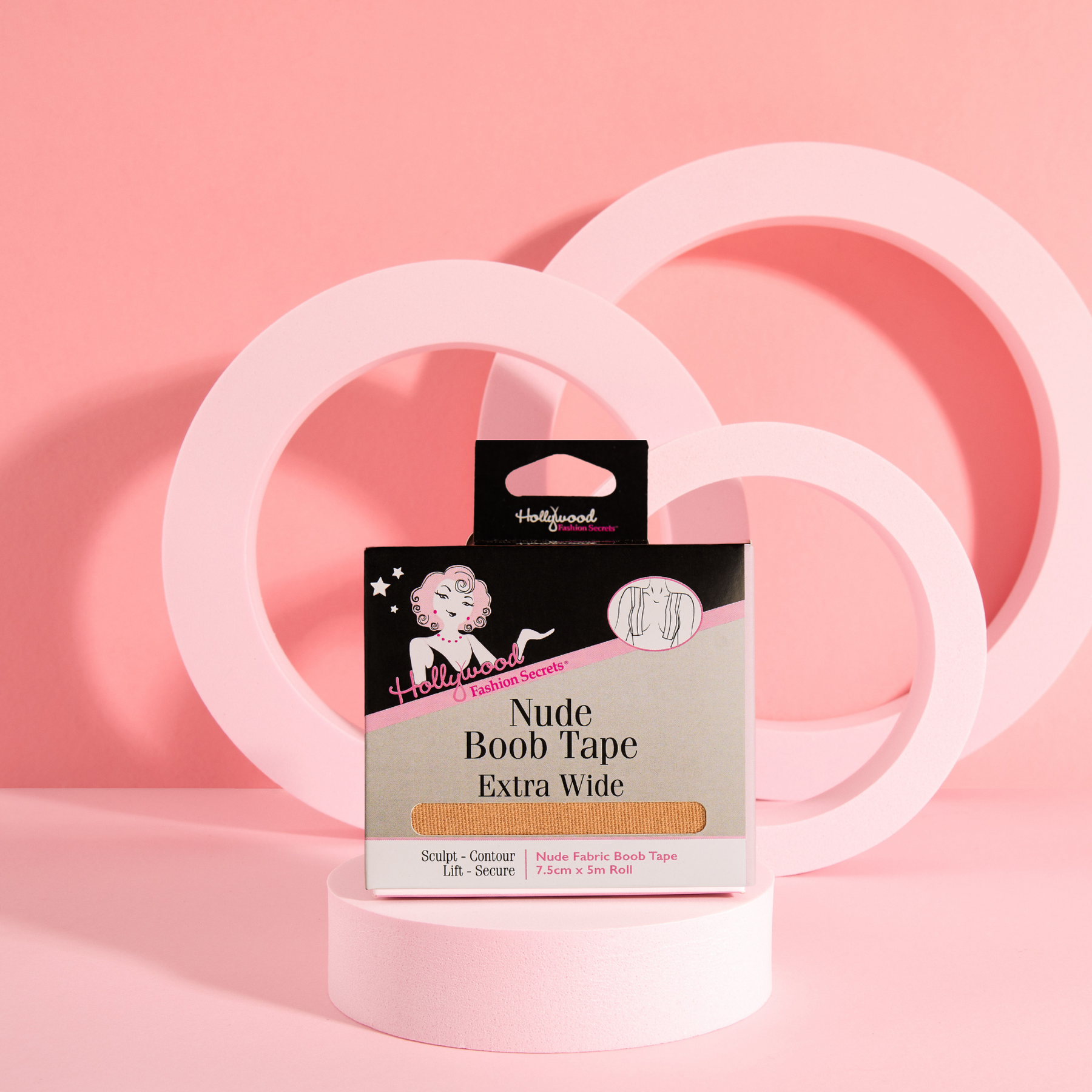 Hollywood Fashion Secrets Nude Boob Tape – Strapless Breast Lift Tape