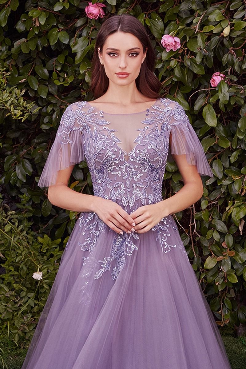 Formal Gowns Lace Mauve Bridesmaid Dresses MARISOL Floral Lace A