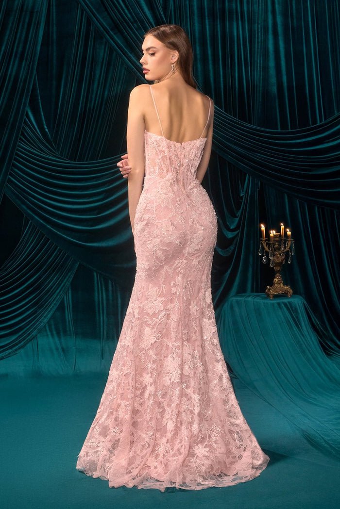 Asiya Couture Lace Fitted Prom Formal Dress in Australia | One Honey Boutique