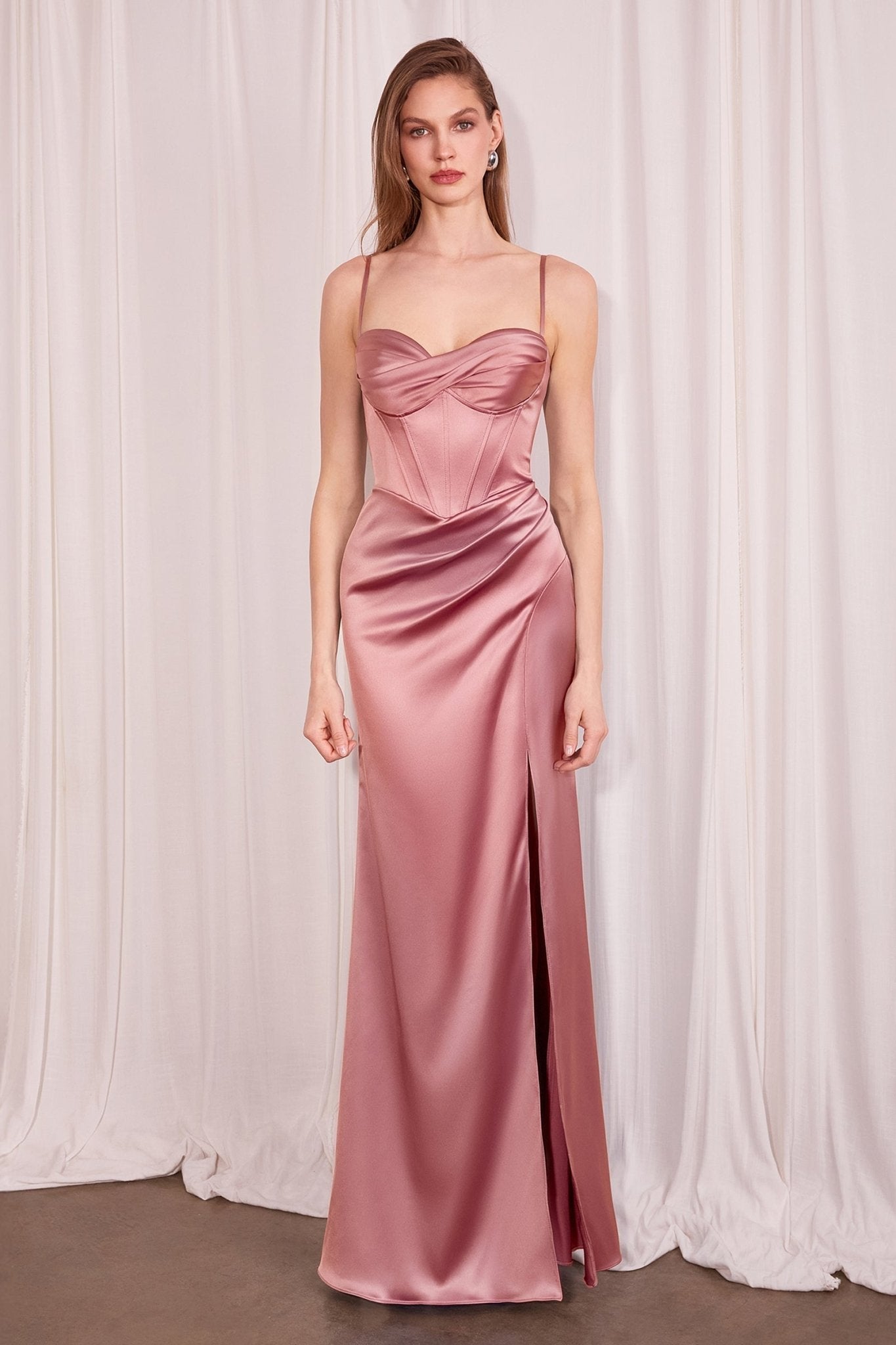 AYESHA Satin Corset Sweetheart Prom & Formal Dress in Australia | One Honey Boutique