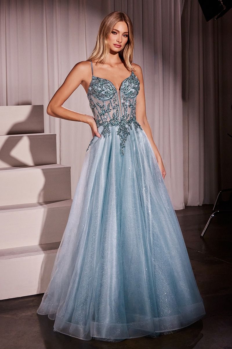 KIARA Embellished Crystal Lace & Tulle Ball Gown Prom Dress KIARA Embellished Crystal Lace & Tulle Ball Gown Prom Dress