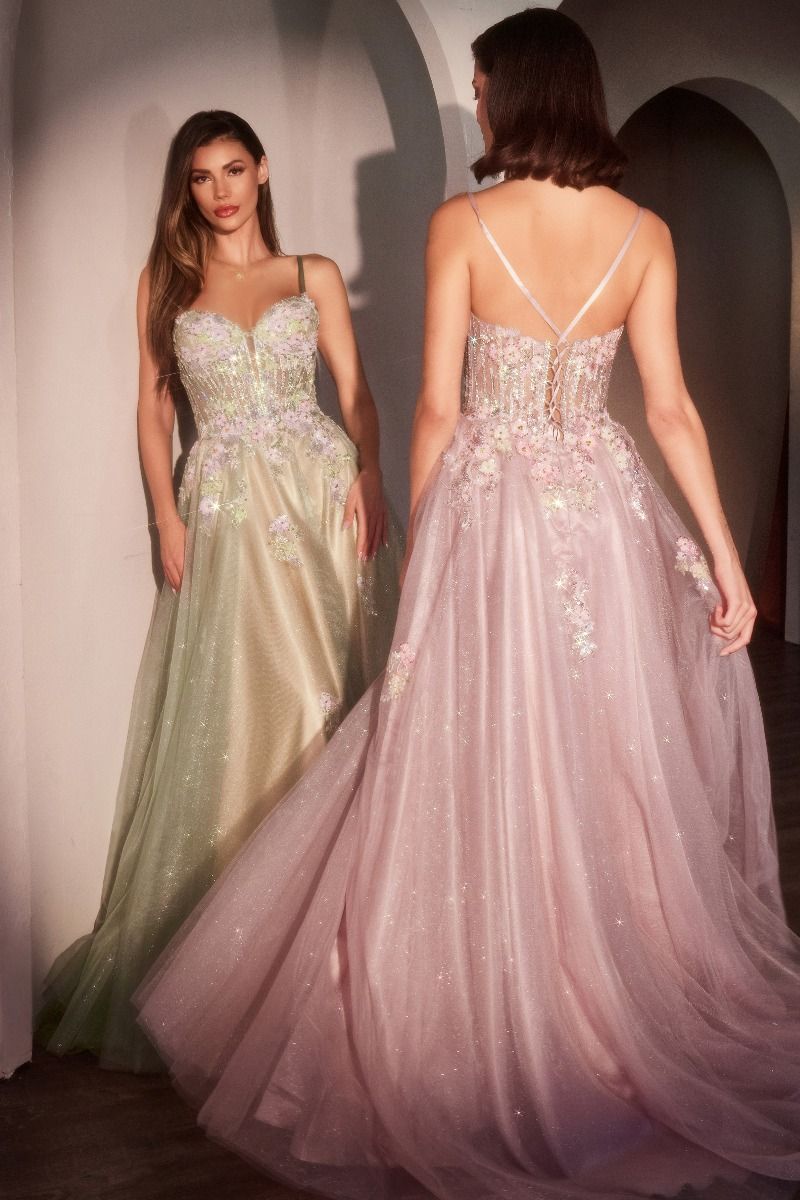 Tulle Jewel Champagne A-line Prom Dresses With Beading