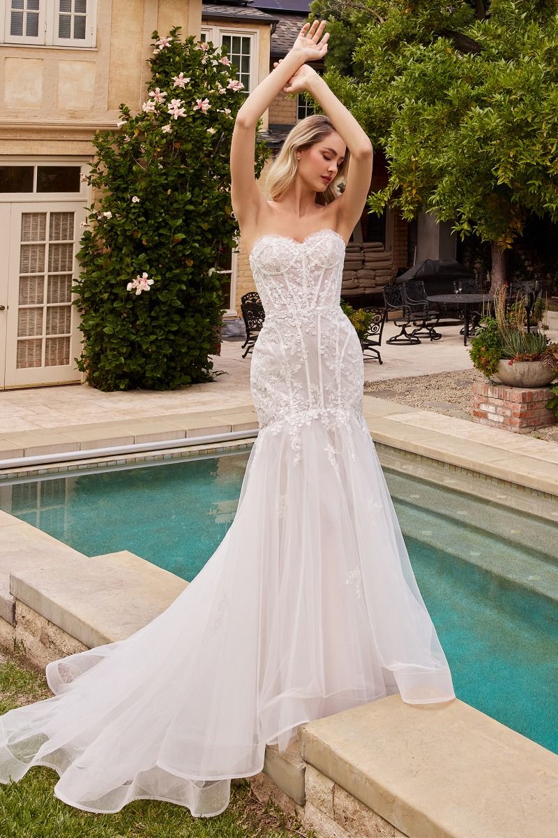 Divinity Bridal CELESTIA GRACE Corset Bustier Tulle Mermaid Wedding Gown