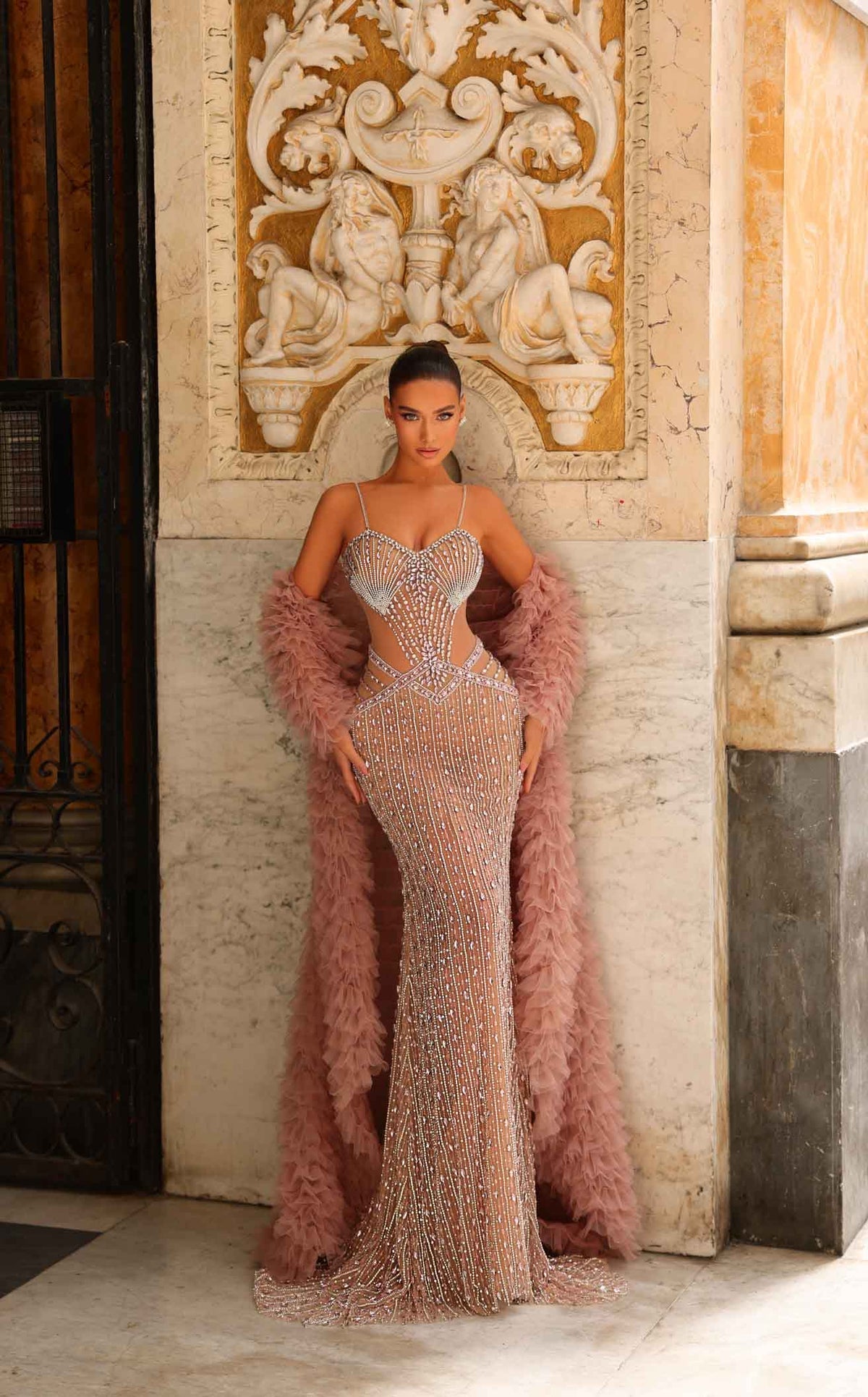 Chic and Holland Couture Beaded PH120114 Evening Dress in Australia | One Honey Boutique