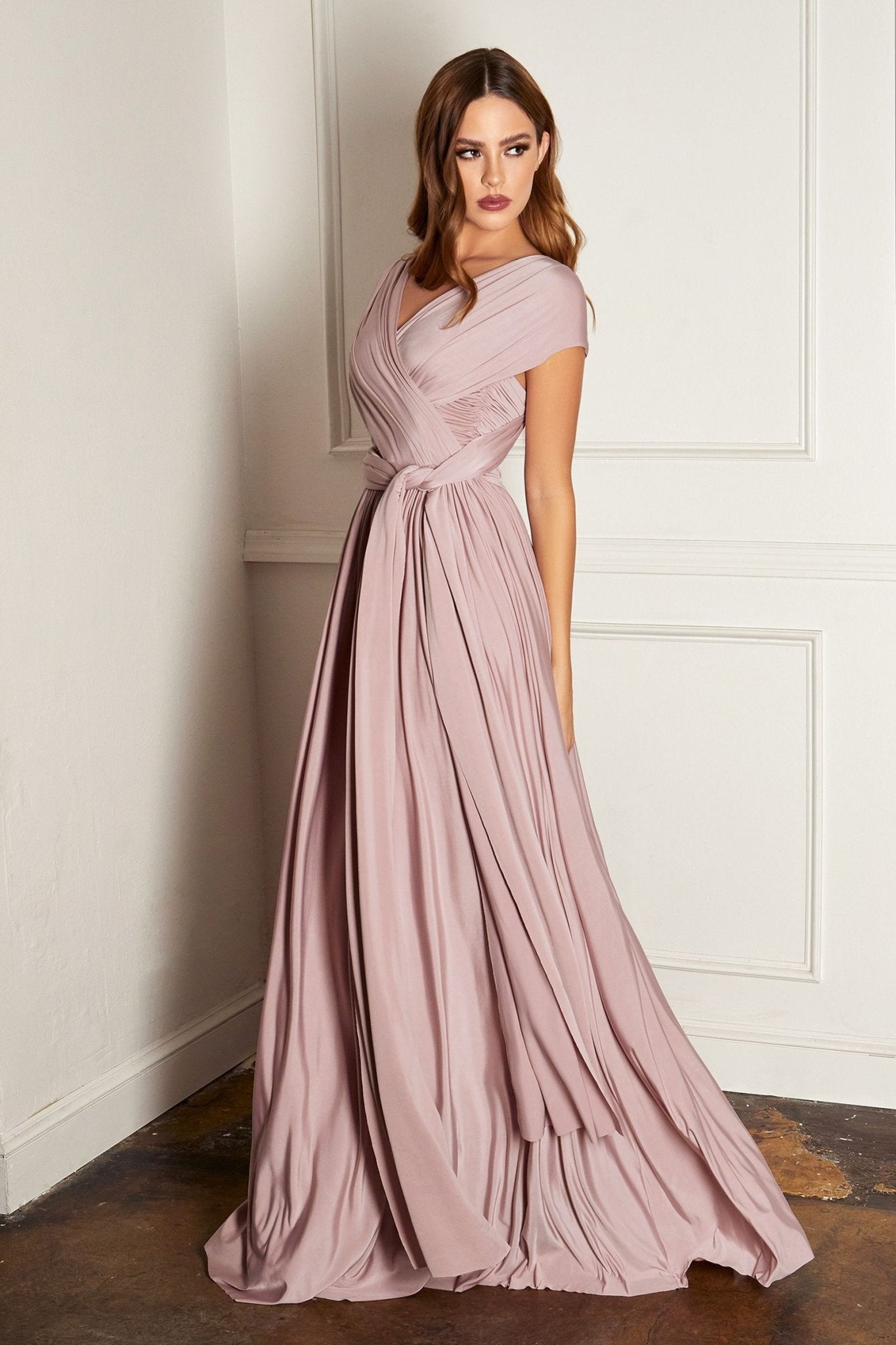 CAPREE Silky Multi Wear Tie Up Bridesmaid Dress in Australia | One Honey Boutique