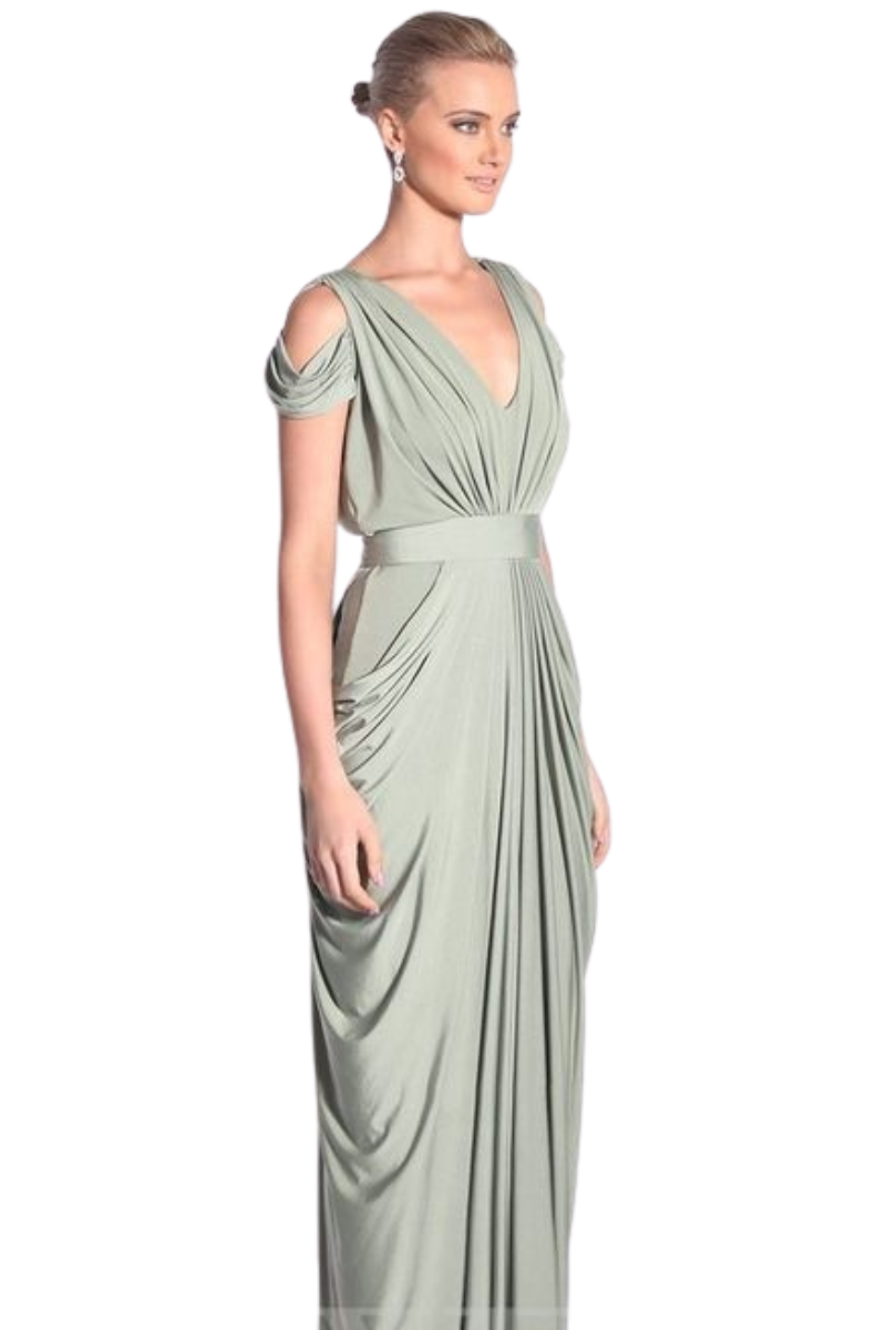 Pia Gladys Perey DARLA Silk Jersey Mermaid Bridesmaid Dress