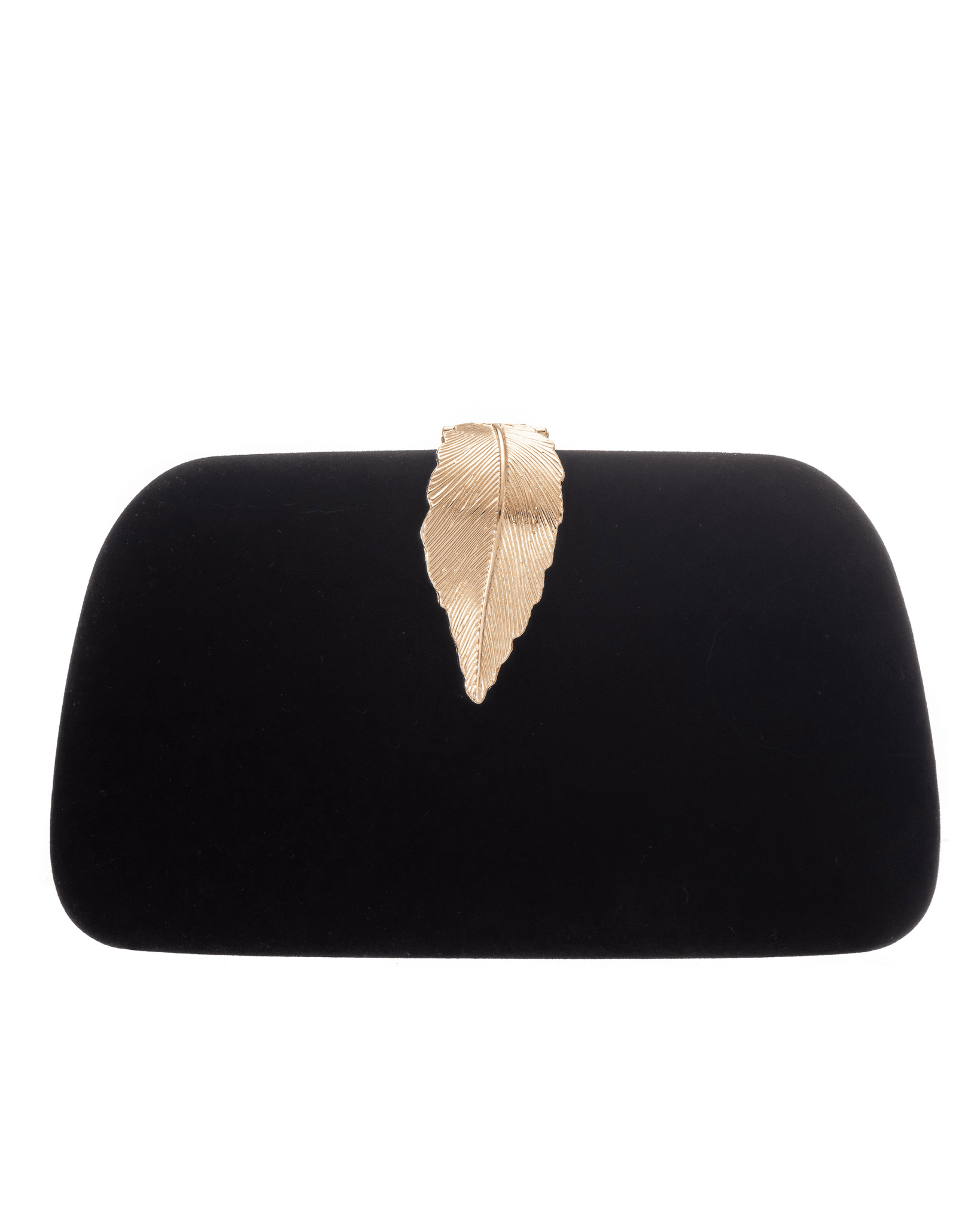 Gregory Ladner GBGU004D Velvet Clutch with Leaf Clasp Clutch Bag in Australia | One Honey Boutique