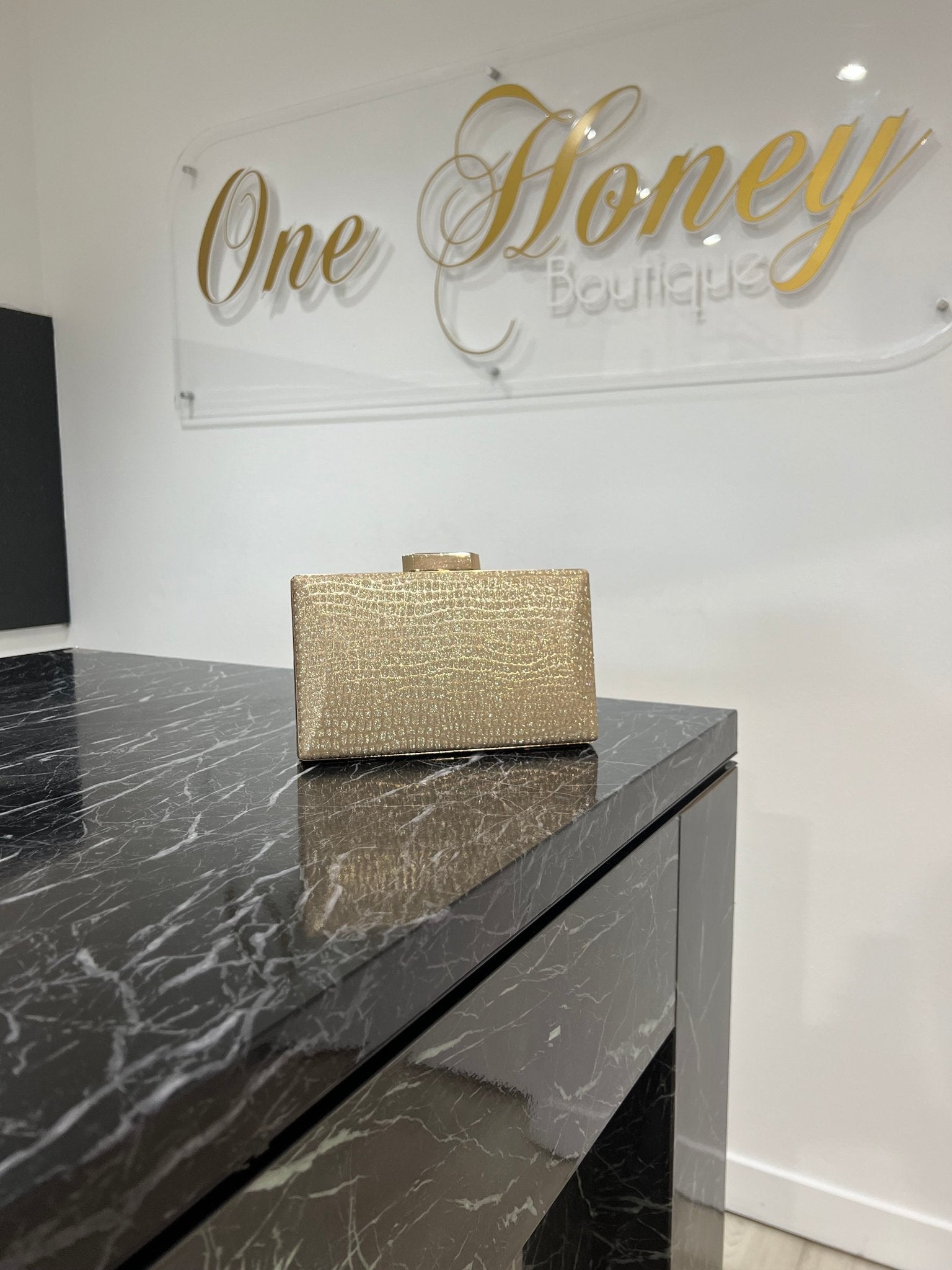 Gregory Ladner GBGY012D Mock Croc Evening Clutch Bag in Australia | One Honey Boutique