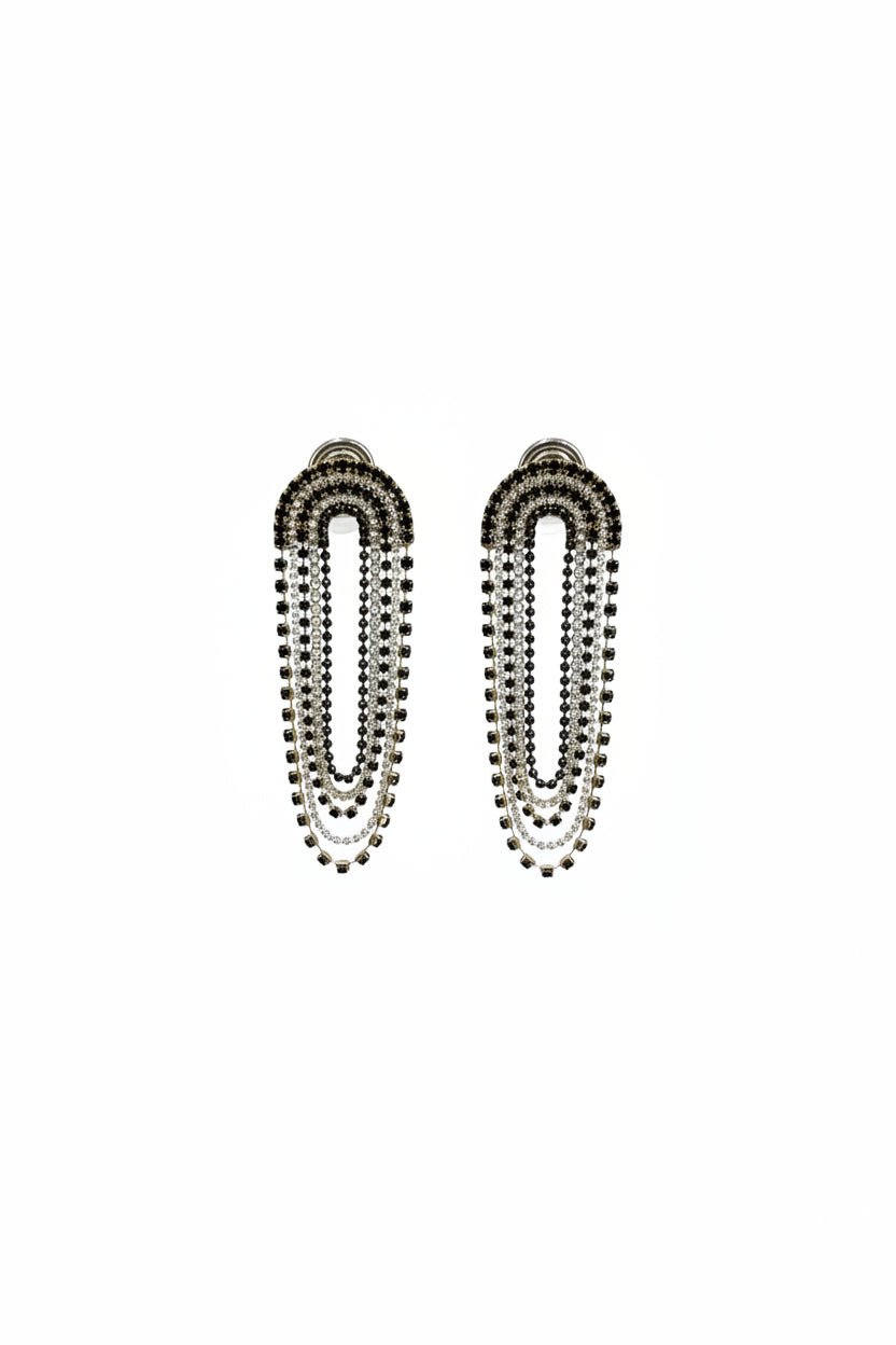 Gregory Ladner GJEE322D Crystal Oval Statement Earrings in Australia | One Honey Boutique
