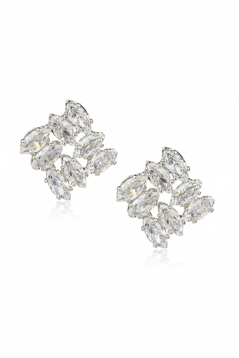 Gregory Ladner Sparkling Cluster CZ Stud Earrings in Australia | One Honey Boutique