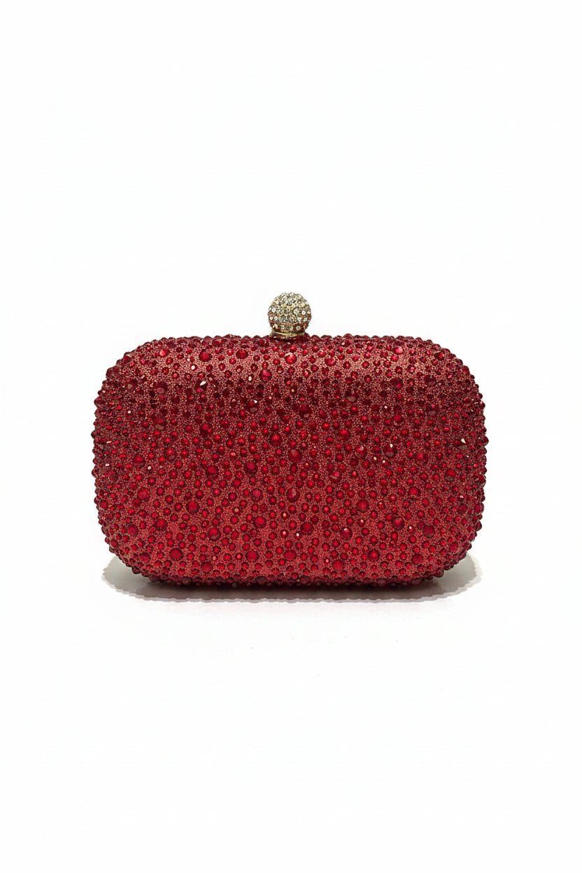 Honey Couture CELESTE Rhinestone Hard Case Clutch Bag in Australia | One Honey Boutique