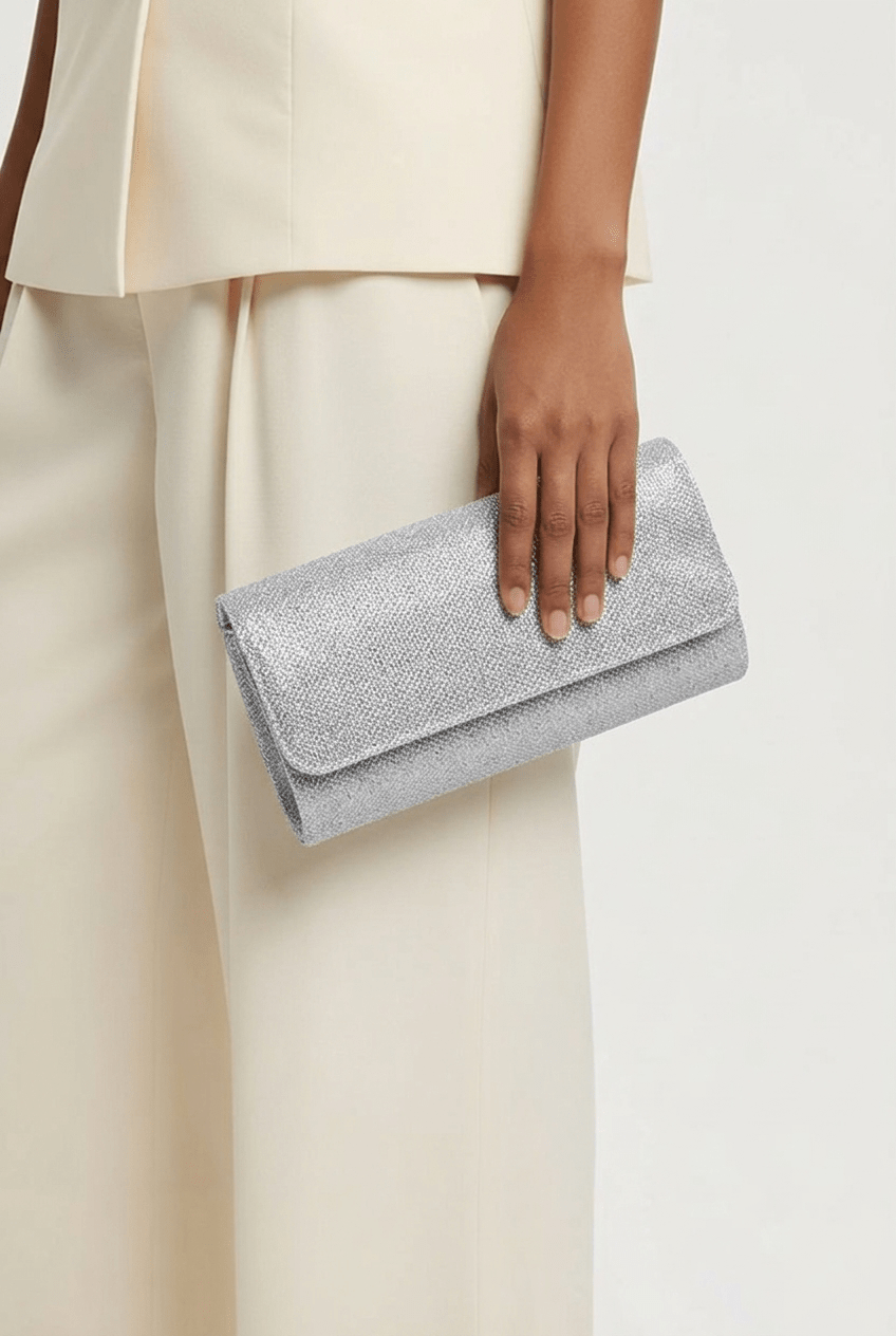 Honey Couture SHIMMER Envelope Clutch Bag for Formal Wear in Australia | One Honey Boutique