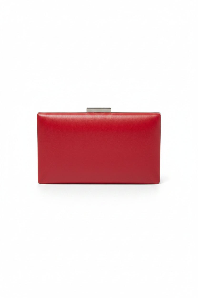 Honey Couture TORI Box Clutch with Silver Metallic Trim in Australia | One Honey Boutique