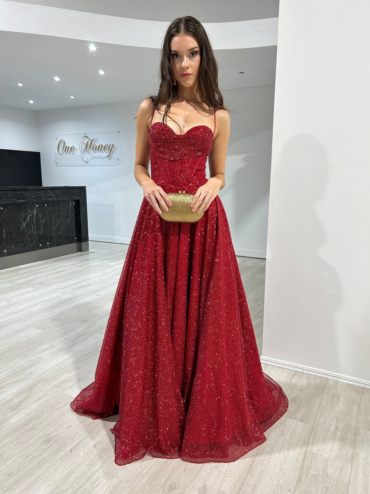 Honey Couture NORTH Diamanté Mini Clutch Bag in Australia | One Honey Boutique