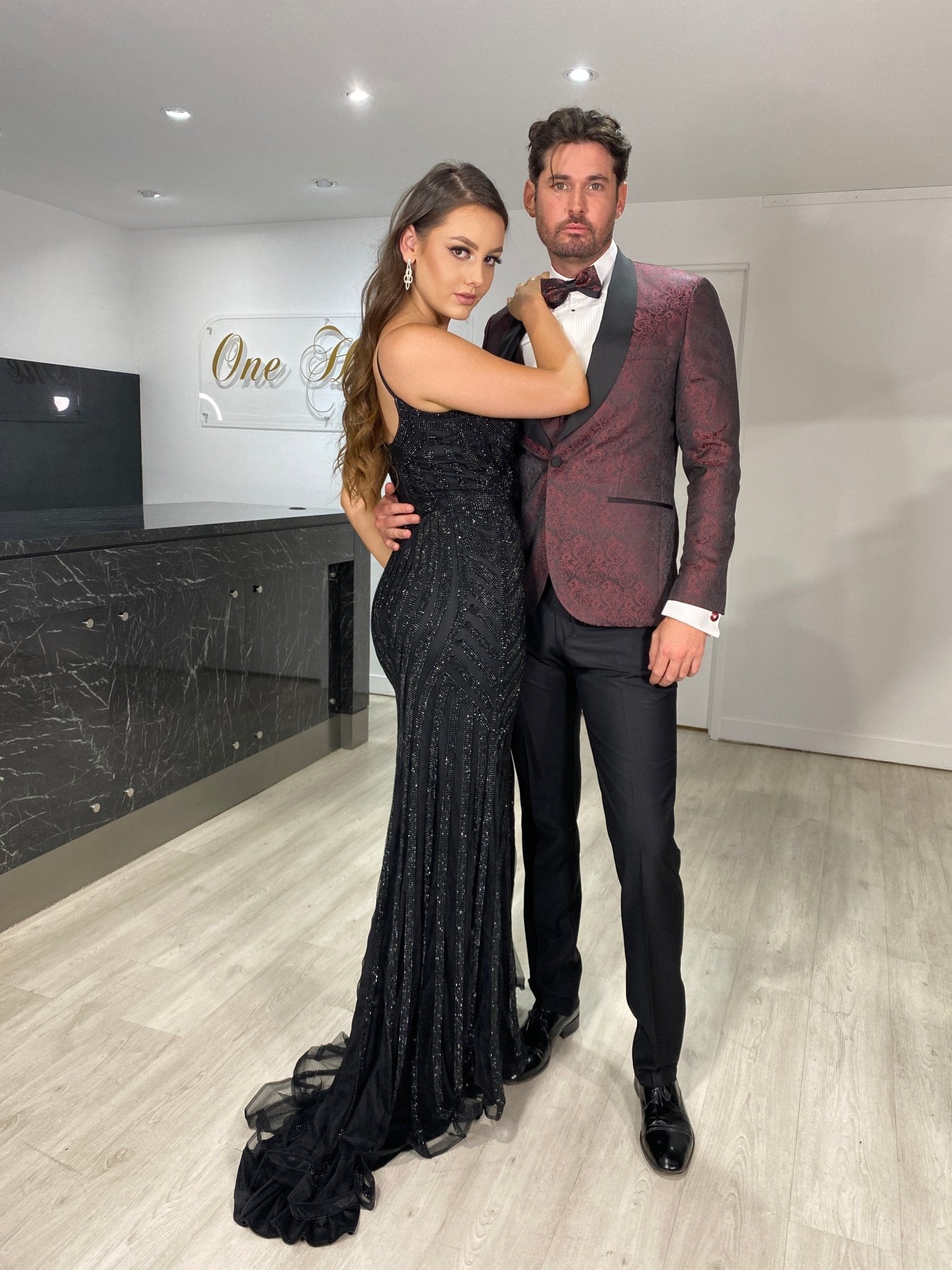 Honey Couture DIAMONDS Sequin Mermaid Formal Gown Dress in Australia | One Honey Boutique