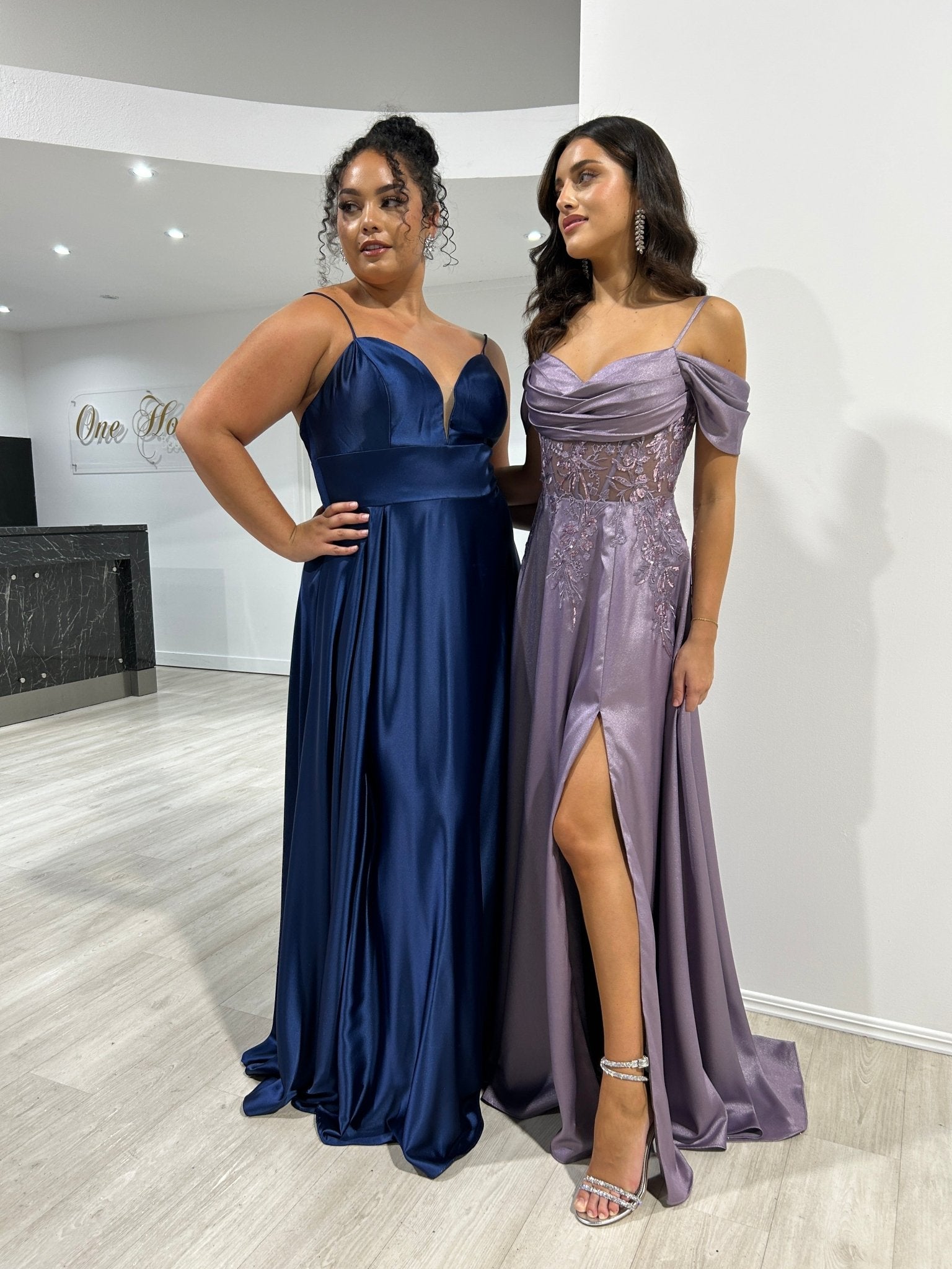 MARIKA Beaded Off the Shoulder A Line Corset Formal Dress in Australia | One Honey Boutique