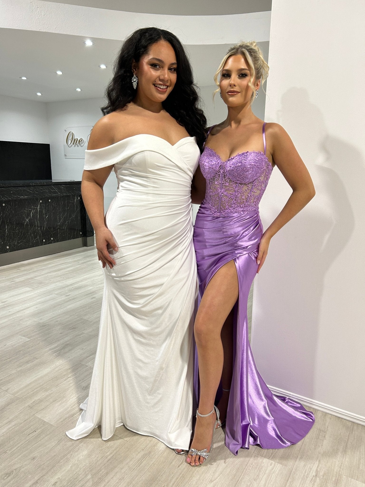 Honey Couture MYORA Embellished Bustier Satin Mermaid Formal Dress in Australia | One Honey Boutique