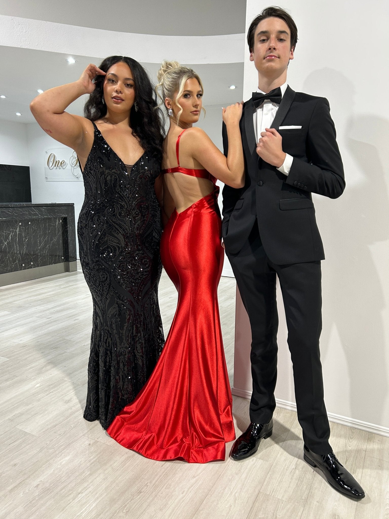 Honey Couture MIA Sequin Open Back Formal Gown in Australia | One Honey Boutique