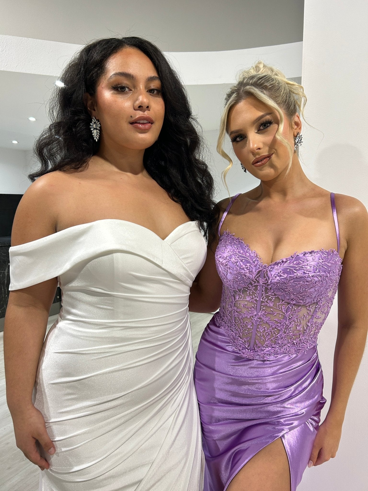 Honey Couture MYORA Embellished Bustier Satin Mermaid Formal Dress in Australia | One Honey Boutique