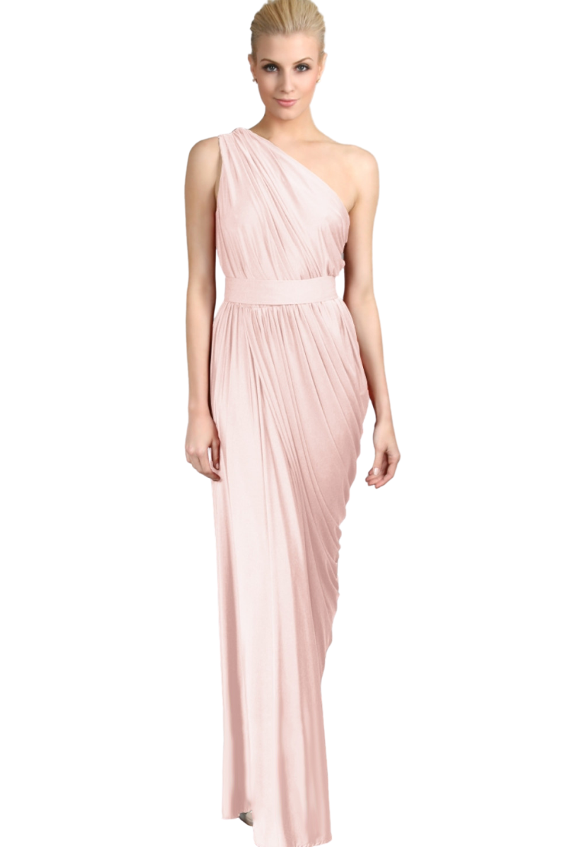 Pia Gladys Perey INGRID Silk Jersey One Shoulder Mermaid Bridesmaid Dress