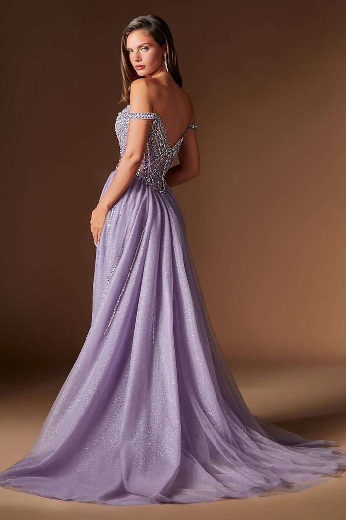 JANNAH Off Shoulder Embellished Fitted Prom & Formal Dress in Australia | One Honey Boutique