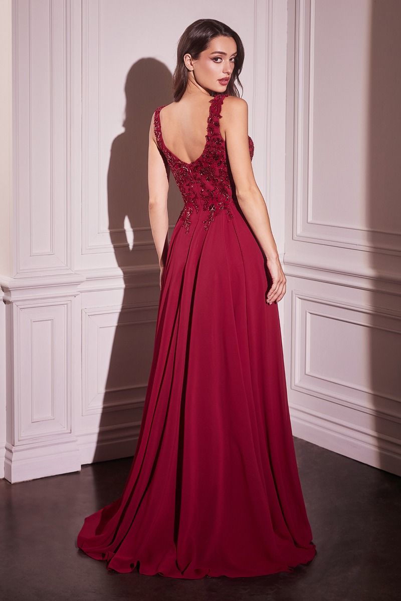 KATA Mother of Bride or Groom Beaded Chiffon A Line Evening Dress in Australia | One Honey Boutique