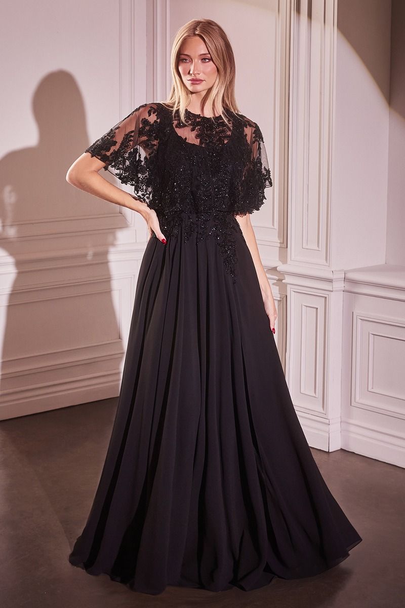 KATA Mother of Bride or Groom Beaded Chiffon A Line Evening Dress in Australia | One Honey Boutique