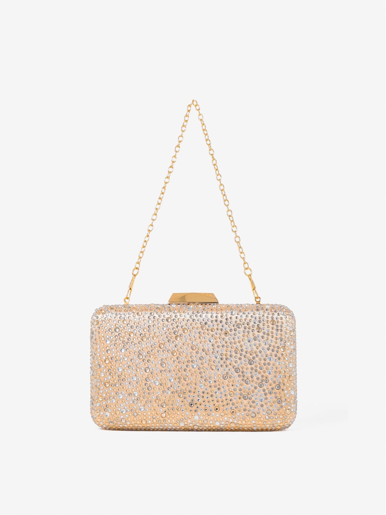 Lustre & Sage ENNA Crystal Satin Clutch Bag in Australia | One Honey Boutique